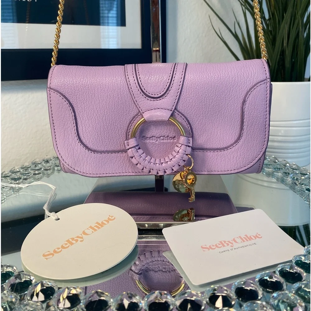 NWT See By Chloé Leather Hana Continental Chain Wallet - Picture 10 of 12